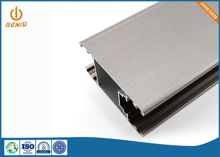 Ligue o costume que 6063 a extrusão de alumínio perfila a elevada precisão escovada