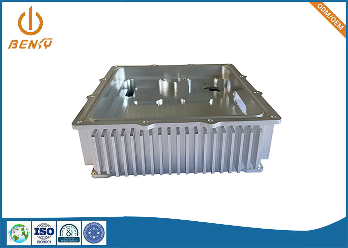 Caixa de alumínio fazendo à máquina do dissipador de calor das peças do CNC da elevada precisão para o amplificador de potência