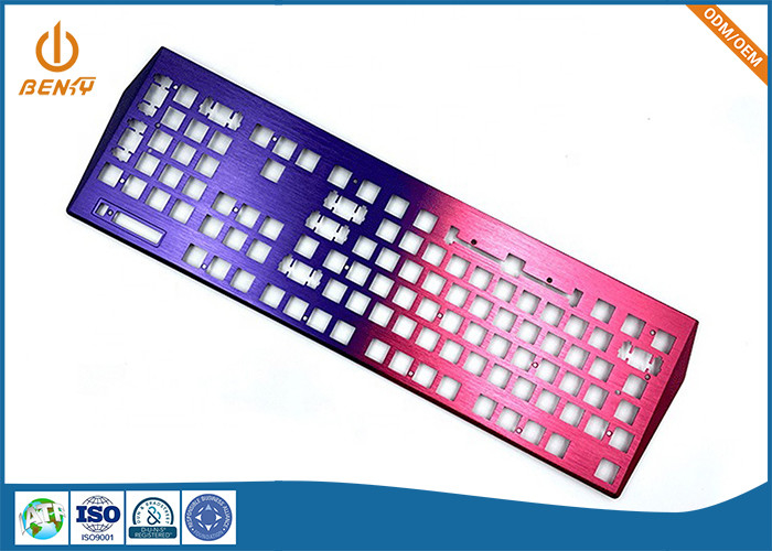 Caixa de teclado mecânico de alumínio personalizado para usinagem CNC fábrica usinada OEM